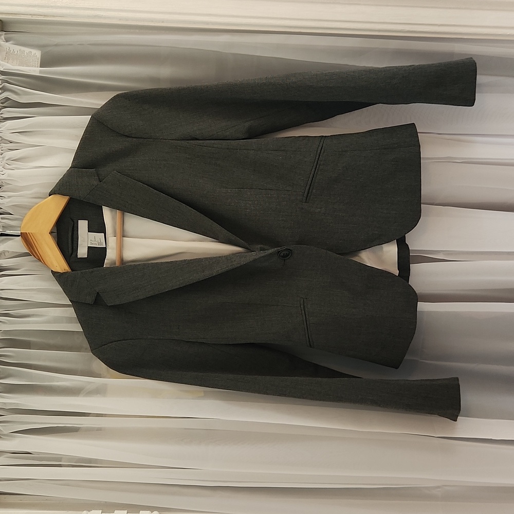 H&M charcoal gray blazer, women's 4